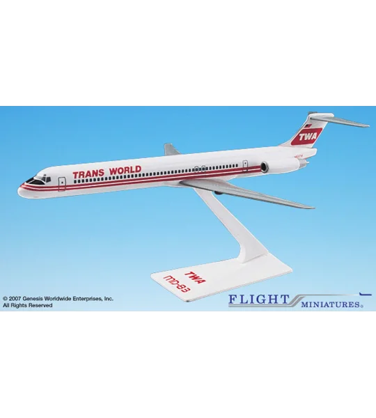 TWA Trans World McDonnell Douglas MD-83 1:200