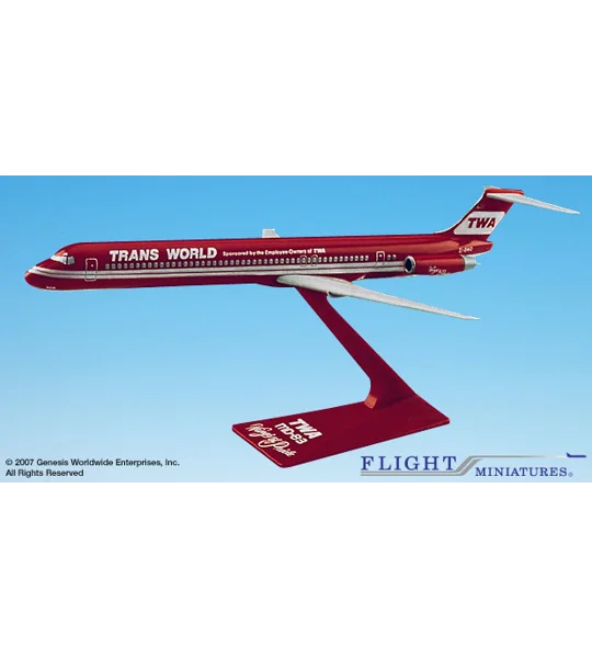 TWA Trans World McDonnell Douglas MD-83 "Wings of Pride" 1:200