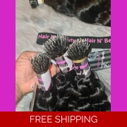 Deep Weave Nano Ring Raw Human Hair