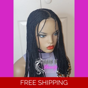 Closure Beaded Tribal Braided Wig