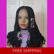 Glueless/Closure Braided Wig