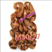 5packs Curly Braiding Hair Extensions Color M30/27 Length 26inch