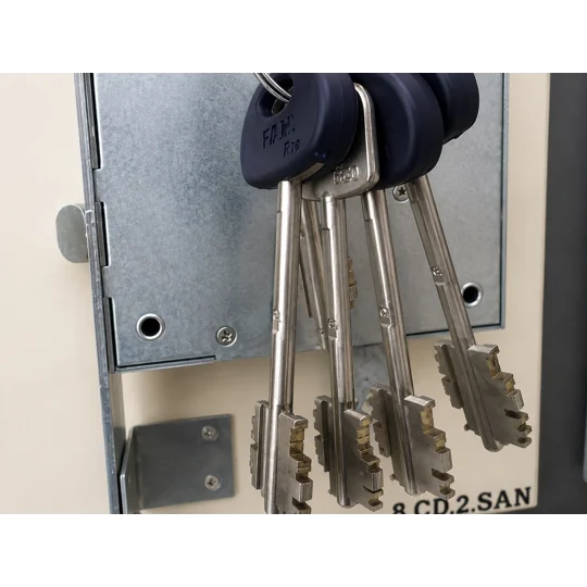 FIAM - ISEO 648 /High Security Deadbolt Lock for Armored Doors / with 5 Keys