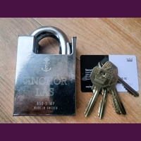 ANCHOR LÅS 850-5 Oval WP PS /Sweden/High Security Padlock ..
