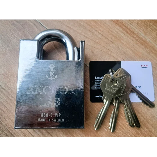 ANCHOR LÅS 850-5 Oval WP PS High Security Padlock