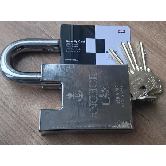 ANCHOR LÅS 850-5 Oval WP PS High Security Padlock