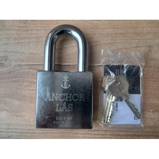 ANCHOR LÅS 848-4 S50 Oval WP High Security Padlock With DORMA Cylinder