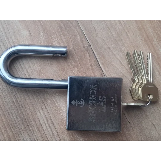 ANCHOR LÅS 848-4 S50 Oval WP High Security Padlock With DORMA Cylinder