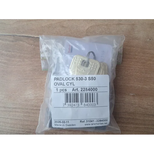 ANCHOR LÅS 530-3 Block Lock High Security Padlock