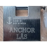 ANCHOR LÅS 530-3 Block Lock/Sweden/High Security Padlock With DORMA Cylinder