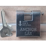 ANCHOR LÅS 530-3 Block Lock/Sweden/High Security Padlock With DORMA Cylinder