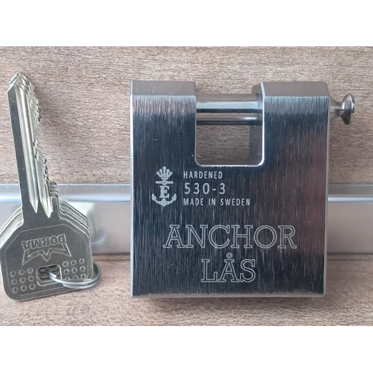 ANCHOR LÅS 530-3 Block Lock High Security Padlock