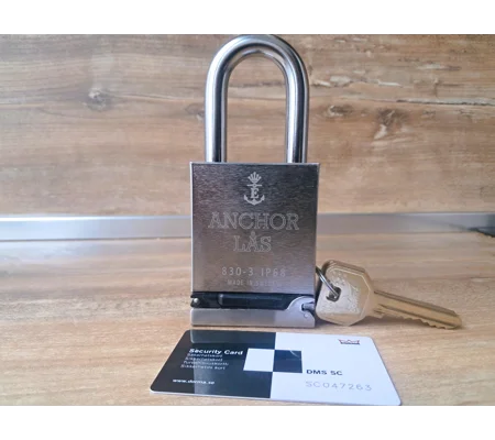 ANCHOR LÅS 830-3 S50 IP68 High Security WeatherProof Padlock