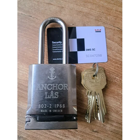 ANCHOR LÅS 802-2 S60 IP68 High Security Weather Proof Padlock