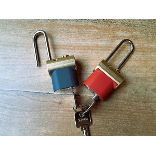 2 Keyed Alike ANCHOR LÅS 510-1 S50 Switch locks With Abus Cylinders