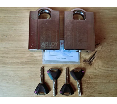 2 Keyed Alike Padlocks Abloy Protec2 PL 362