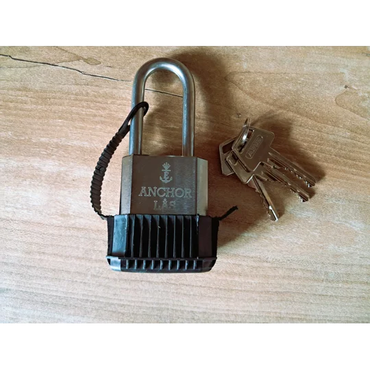 ANCHOR LÅS 802-2 S60 Oval Padlock WP With 3 Keys + Extra WP Protection