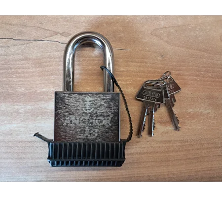 ANCHOR LÅS 830-3 S60 Oval WP Padlock + Extra WP Protection
