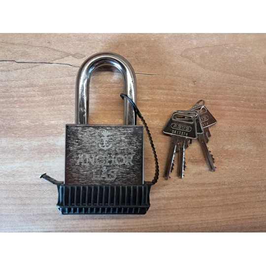 ANCHOR LÅS 830-3 S60 Oval WP Padlock + Extra WP Protection