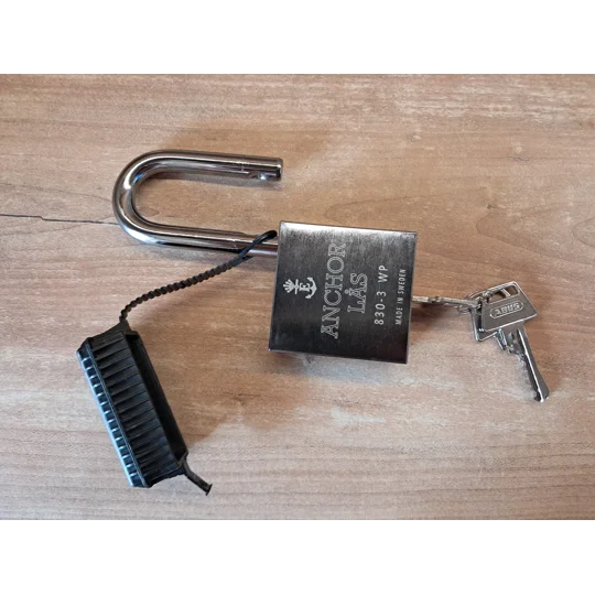 ANCHOR LÅS 830-3 S60 Oval WP Padlock + Extra WP Protection