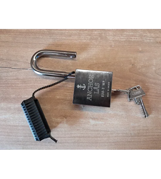 ANCHOR LÅS 830-3 S60 Oval WP Padlock + Extra WP Protection