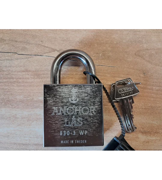 ANCHOR LÅS 830-3 S28 Oval Padlock WP + Extra WP Protection