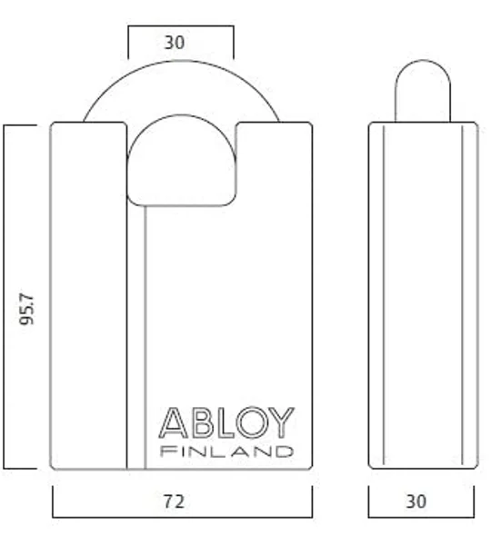Abloy Protec2 PL 362 Shrouded Hardened Steel Padlock