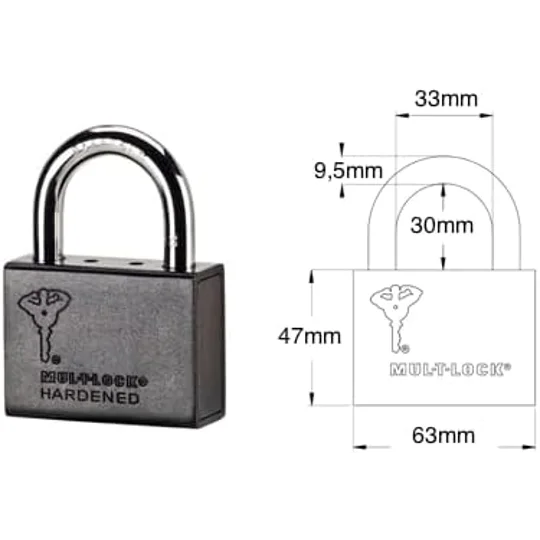 MUL-T-Lock C-10 Interactive + / High Security Padlock with Hasp