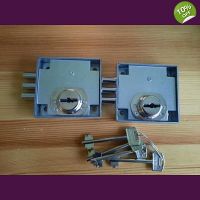2 X Securemme SC2311 Keyed Alike Safe Locks with 4 Keys