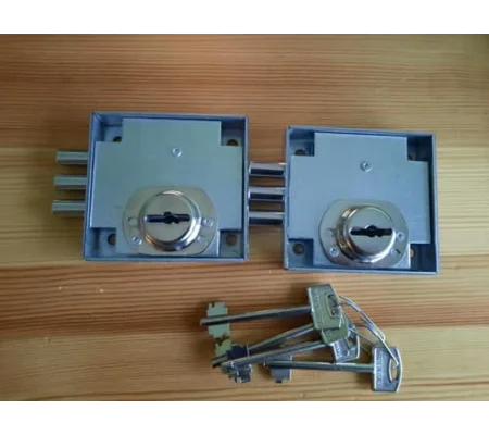 2 x Securemme SC2311 Keyed-Alike High-Security Safe Locks (Set of 2 Locks with 4 Keys)