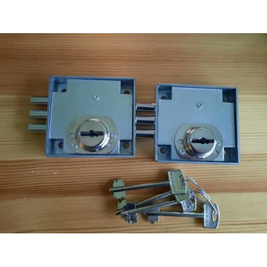 2 x Securemme SC2311 Keyed-Alike High-Security Safe Locks (Set of 2 Locks with 4 Keys)