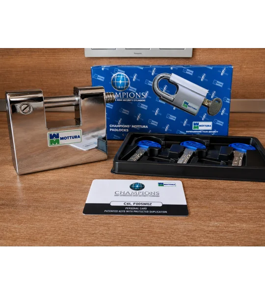 Mottura LP4L190 Padlock Shutter Lock with ChampionPro Cylinder