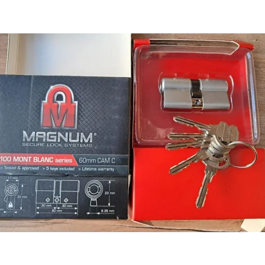 Magnum Montblanc 8100 Serie High Security Cylinder Lock with 5Keys