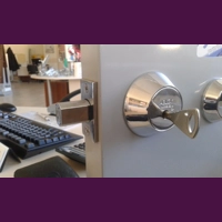 Abloy Protec deadbolt ME153 PROTEC/Single Cylinder w/Thumb..