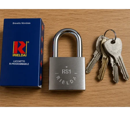 RIELDA 900-50/29 RS1 Padlocks Re-programable High Security/With Key Set 3+1