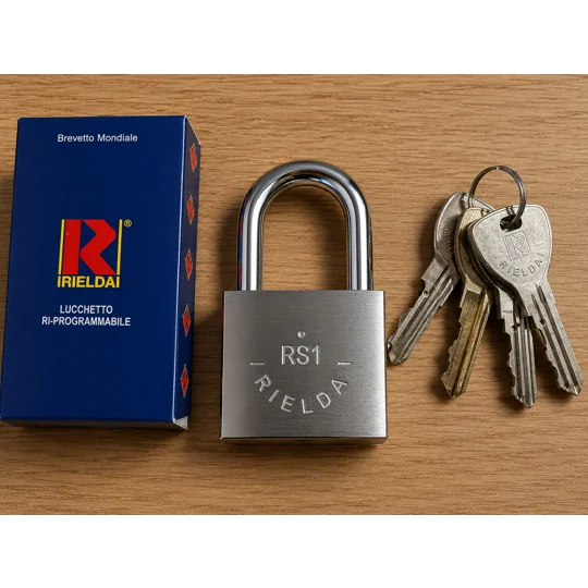 RIELDA 900-50/29 RS1 Padlocks Re-programable High Security/With Key Set 3+1