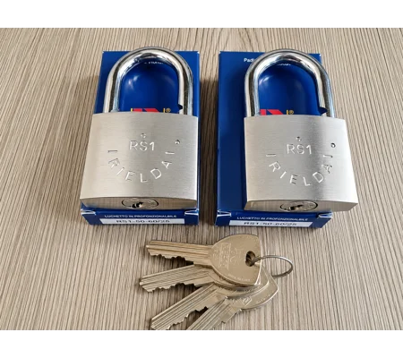 2 X RIELDA Keyed Alike Padlocks Re-programable High Security/W Key Set 3+1