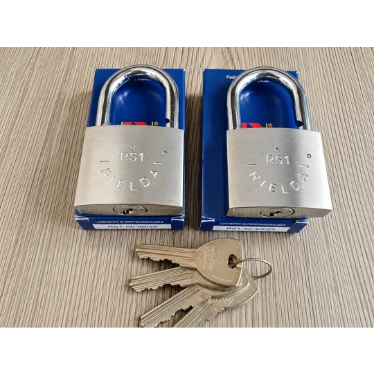 2 X RIELDA Keyed Alike Padlocks Re-programable High Security/W Key Set 3+1