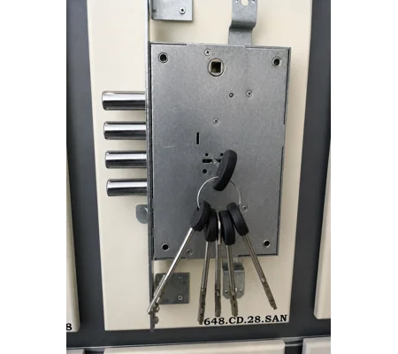 FIAM - ISEO 648 /High Security Deadbolt Lock for Armored Doors / with 5 Keys