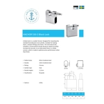 ANCHOR LÅS 530-3 Block Lock/Sweden/High Security Padlock With DORMA Cylinder