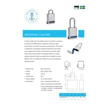 ANCHOR LÅS 802-2 S60 IP68 /Sweden/ High Security Weather Proof Padlock