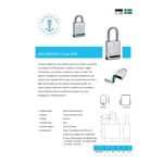 ANCHOR LÅS 830-3 S50 IP68 /Sweden/ High Security WeatherProof Padlock