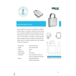 ANCHOR LÅS 848-4 S50 Oval WP/Sweden/High Security Padlock With DORMA Cylinder