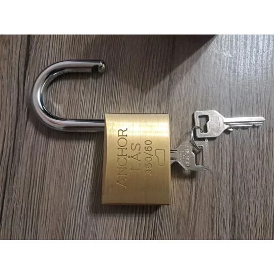 ANCHOR LÅS 350 Brass Padlock With 2 Keyss