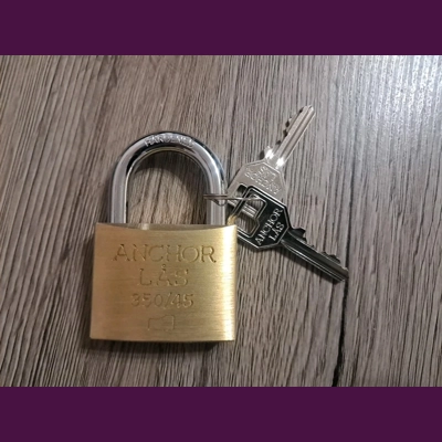 ANCHOR LÅS  350 Brass Padlock With 2 Keyss