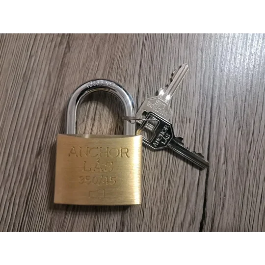 ANCHOR LÅS 350 Brass Padlock With 2 Keyss