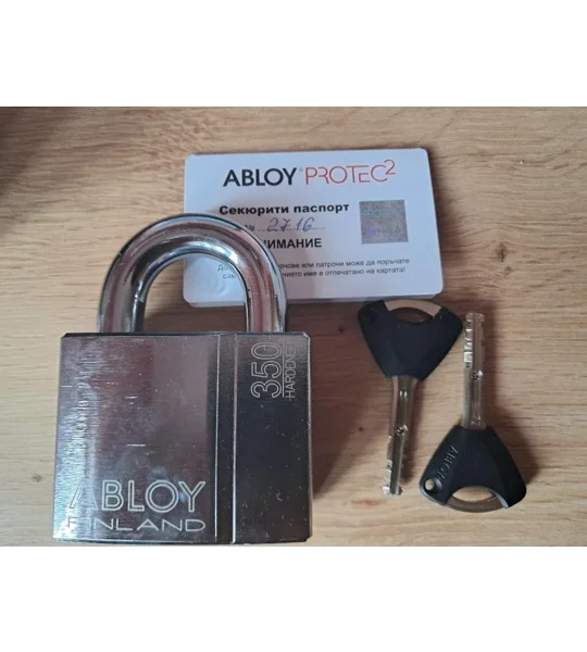 2 X ABLOY PL 350/25 T PROTEC2 Keyed Alike Hardened Steel Padlocks With 4 Keys