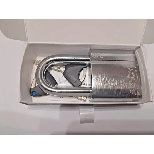 Abloy Protec2 PL 340 Steel Padlock With 2 Keys and Keycode Card