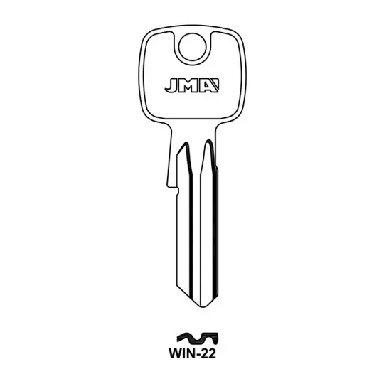 10 X WIN-22 JMA Tok Winkhaus Key Blanks
