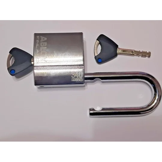 Abloy Protec2 PL 340 Steel Padlock With 2 Keys and Keycode Card